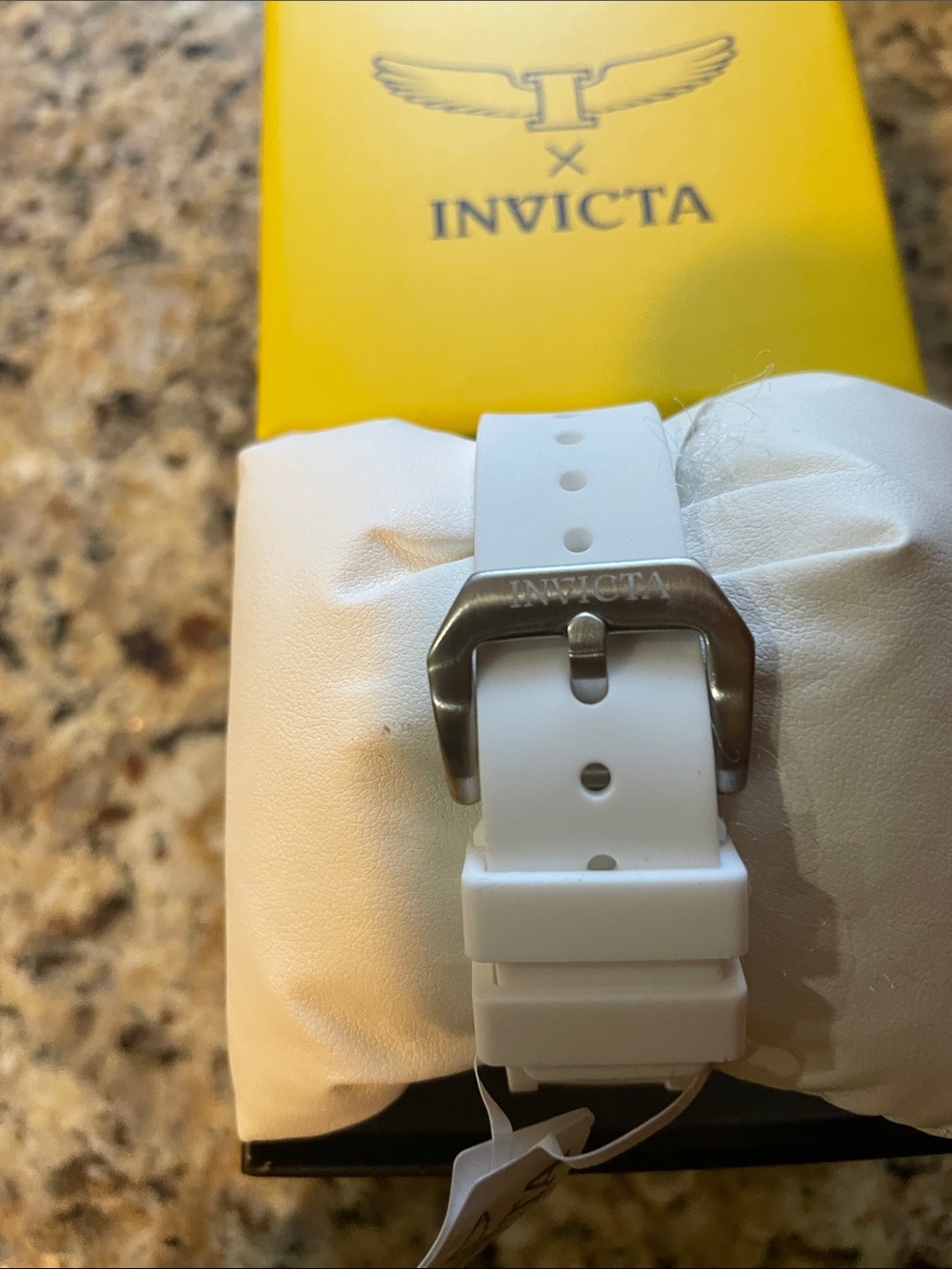 Invicta Racing Light Blue and White Chronograph Silicone Band Watch - Picture 3 of 3
